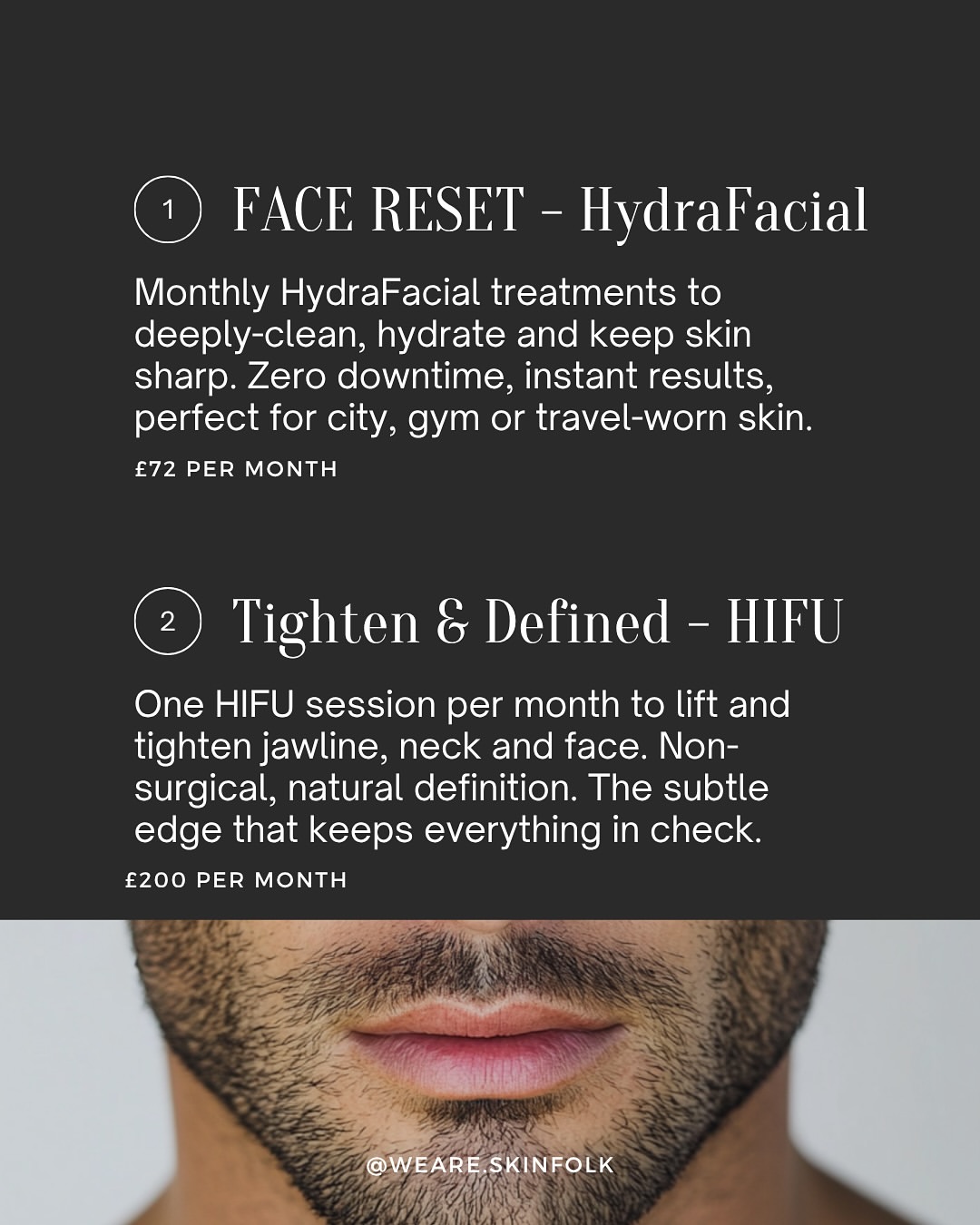 Face Reset HydraFacial and HIFU treatments