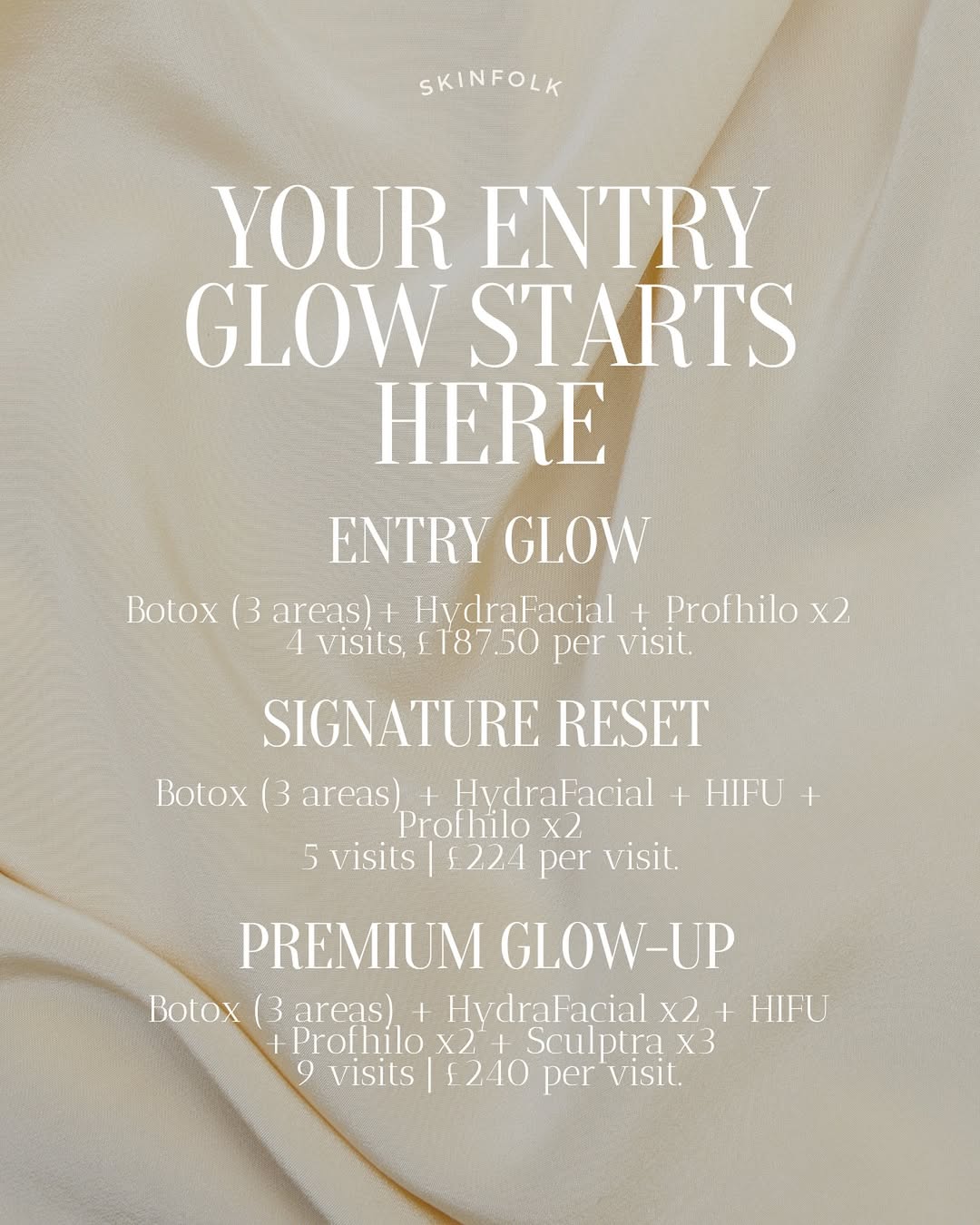 Your Entry Glow Starts Here - Entry Glow, Signature Reset, Premium Glow-Up packages