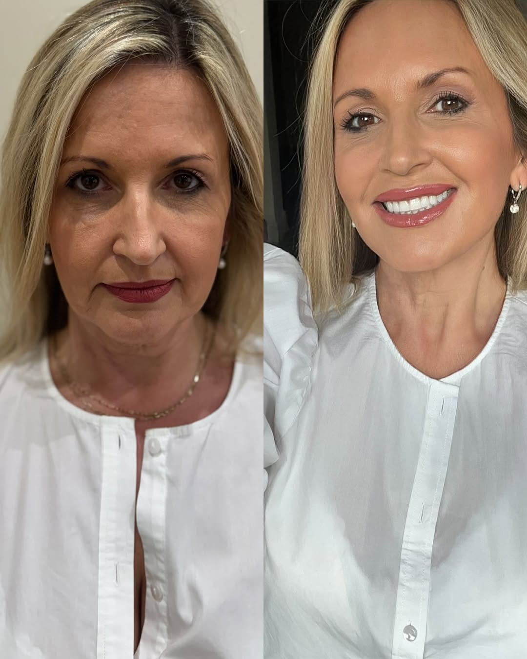 Amanda's Glow-Up transformation - before and after