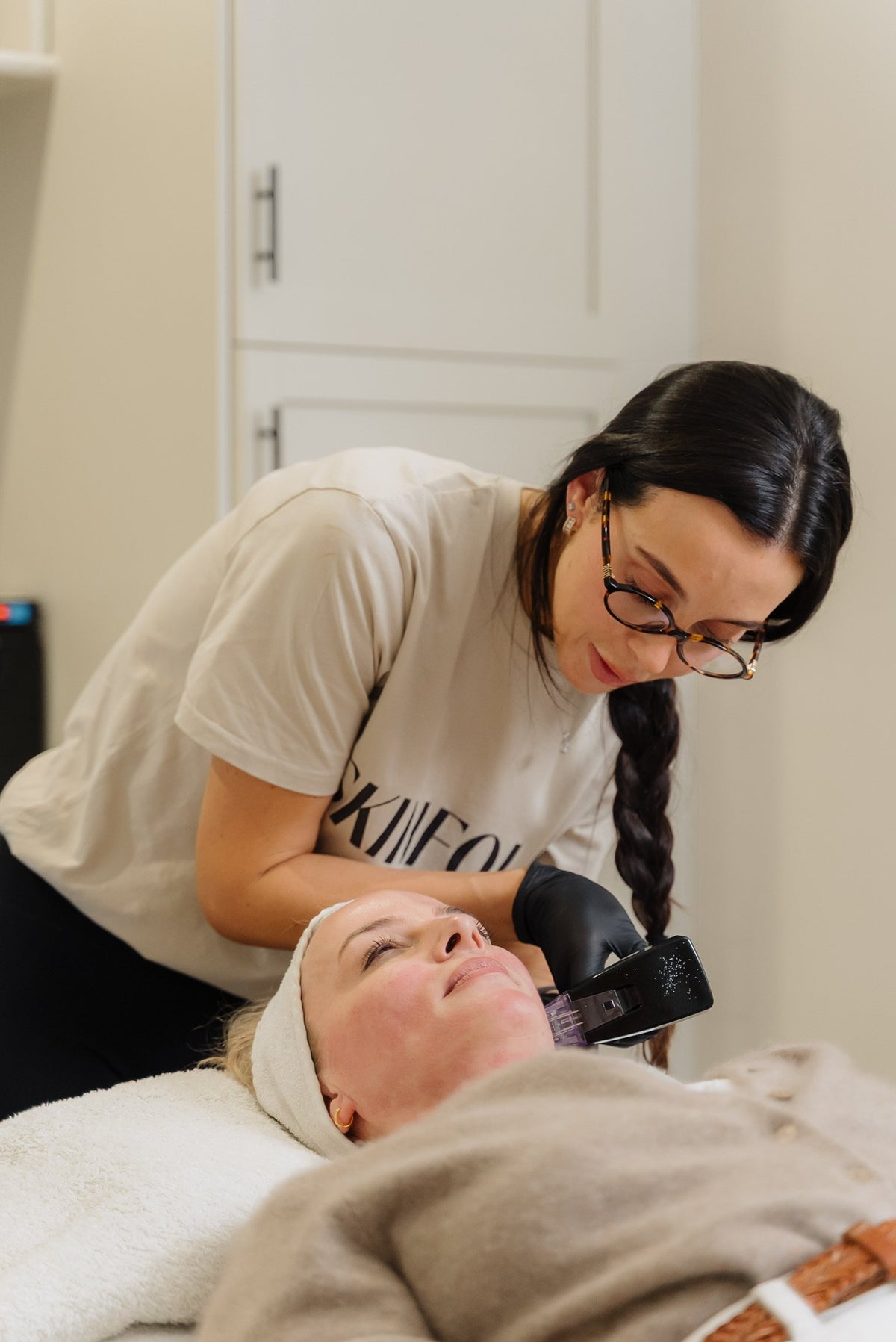 Device facial treatment at Skinfolk in Worcestershire